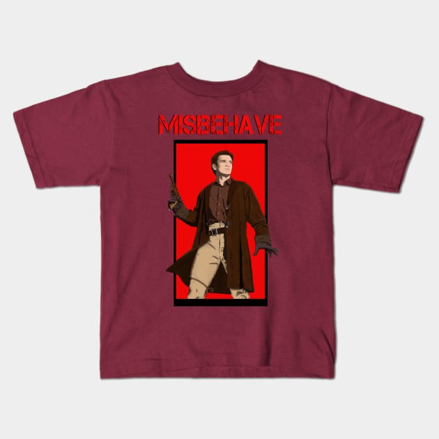 Firefly Captain Mal Kids T-Shirt by Deadpoolinc